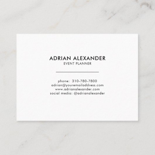 Tropisch strand Palm Tree Waterverf Island Visitekaartje (Achterkant)