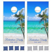 Tropisch strand palm Trees Familienaam Gepersonali