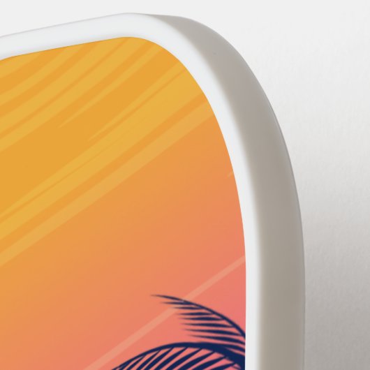 Tropisch strand palm Trees Pickleball Sun Custom Paddle (Links Detail)