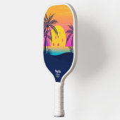 Tropisch strand palm Trees Pickleball Sun Custom Pickleball Paddle (Links)