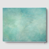 Tropisch strand palm Waterverf bruiloft Gastenboek (Achterkant)