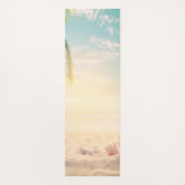 Tropisch strand, palm, zand, zeeshells - gepersona yogamat (Achterkant)