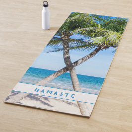 Tropisch strand palmbomen DIY gepersonaliseerde fo Yogamat