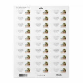 Tropisch strand palmbomen retouradres etiket (Full Sheet)