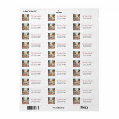 Tropisch strand palmbomen retouradreslabel etiket (Full Sheet)