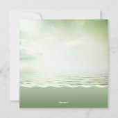 Tropisch strand palmboom Kusthuwelijk Kaart (Achterkant)