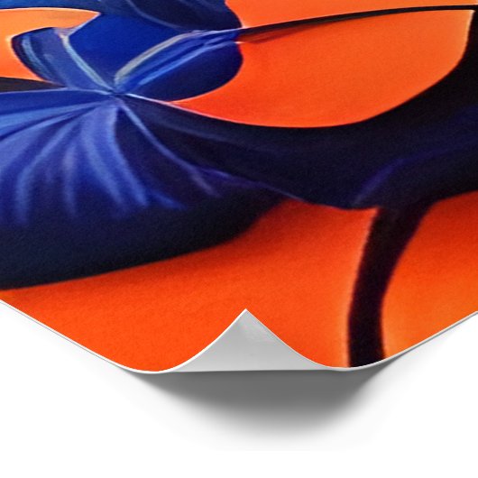 Tropisch strand palmboom scène poster (Hoek)