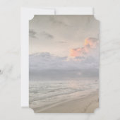 Tropisch strand, palmbruidsshower kaart (Achterkant)
