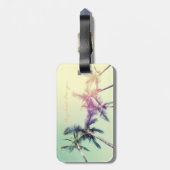 Tropisch strand, palmen - gepersonaliseerd bagagelabel (Achterkant verticaal)