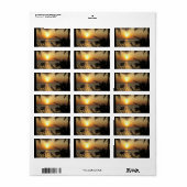 Tropisch strand paradijs etiket (Full Sheet)