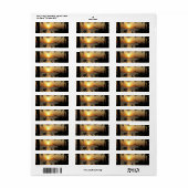 Tropisch strand paradijs etiket (Full Sheet)