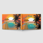 Tropisch strand Paradise Palm Tree Sunset Gastenboek (Volledig)