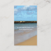 Tropisch strand Paradise Visitekaartjes (Achterkant)