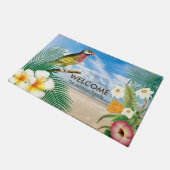 Tropisch strand paraket deurmat (Schuin)