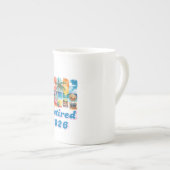 Tropisch strand pensioen porselein kop (Voorkant rechts)