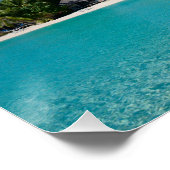 Tropisch strand perfect poster (Hoek)