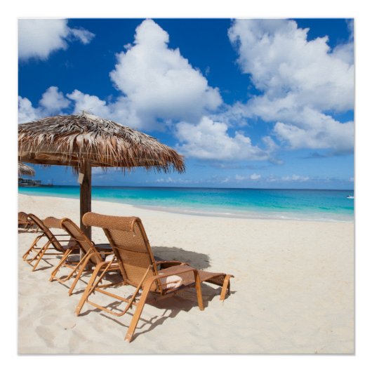 Tropisch strand perfect poster (Voorkant)