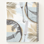 Tropisch strand, persoonlijk kookboek recept noteb notitieboek (Achterkant)