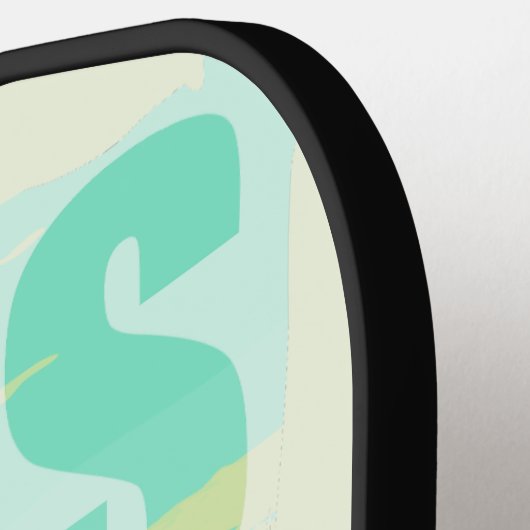 Tropisch strand pickleball paddle (Links Detail)