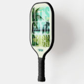 Tropisch strand pickleball paddle (Links)