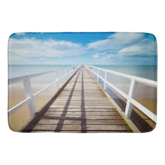 Tropisch strand pier badmat (Voorkant)