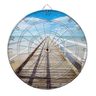 Tropisch strand pier dartbord