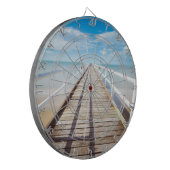 Tropisch strand pier dartbord (Voorkant Links)