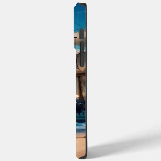 Tropisch strand piratenschip Case-Mate iPhone case (Achterkant / Links)