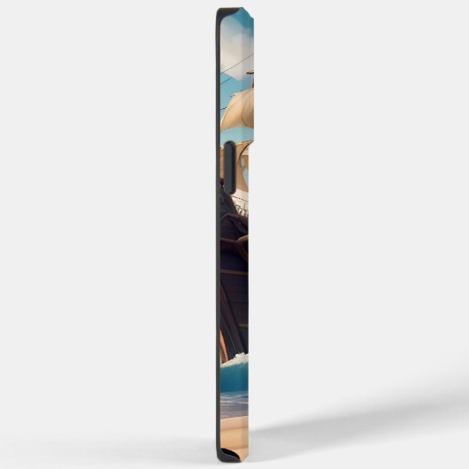 Tropisch strand piratenschip Case-Mate iPhone case (Achterkant / Rechts)