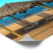 Tropisch strand poster (Hoek)
