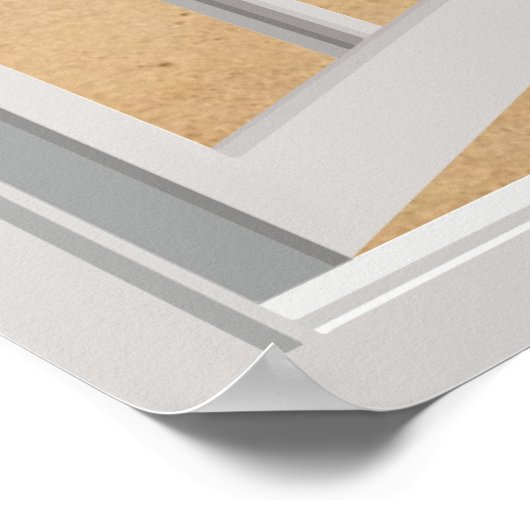 Tropisch strand poster (Hoek)