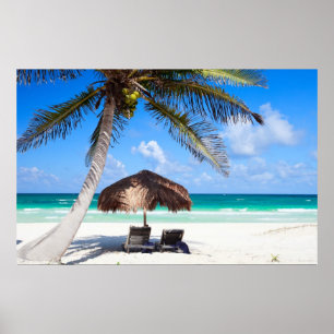 Tropisch strand poster