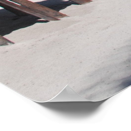 Tropisch strand poster (Hoek)