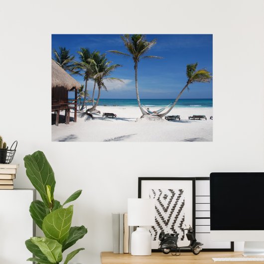 Tropisch strand poster (Thuiskantoor)