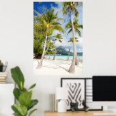 Tropisch strand poster (Thuiskantoor)
