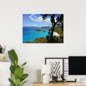 Tropisch strand poster (Thuiskantoor)
