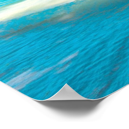 Tropisch strand poster (Hoek)