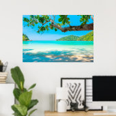 Tropisch strand poster (Thuiskantoor)