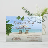 Tropisch strand, presidenten van de Pensioenpartij Kaart (Staand voorkant)