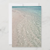 Tropisch strand privé trouwreceptie uitnodiging (Achterkant)