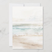 Tropisch strand Protea Sweet 16 uitnodiging (Achterkant)