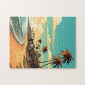 Tropisch strand puzzel (Horizontaal)