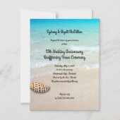 Tropisch strand Renewing Vows / huwelijksverklarin Magnetische Uitnodiging (Voorkant)