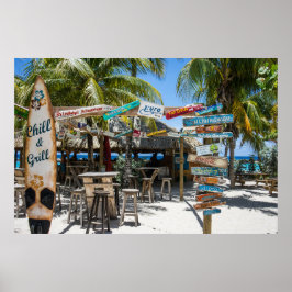 Tropisch strand Resort Poster