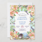 Tropisch strand Roos Seashell Pearl Wedding Kaart (Voorkant)