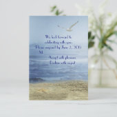 Tropisch strand RSVP Kaart (Staand voorkant)