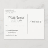 Tropisch strand RSVP Uitnodiging Briefkaart (Achterkant)