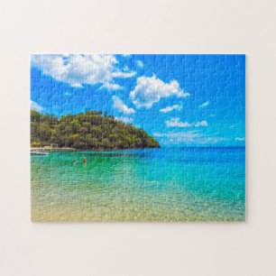 Tropisch strand Saint Vincent. Legpuzzel