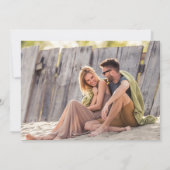 Tropisch strand Salty Kisses Wedding Save the Date (Achterkant)