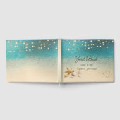 Tropisch strand sashells Hearts Wedden Gastenboek (Volledig)